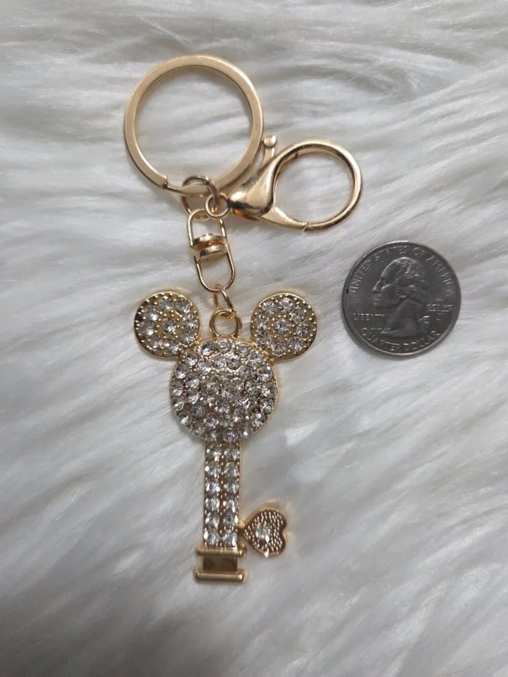 Mickey Mouse Ears Key Design Keychain